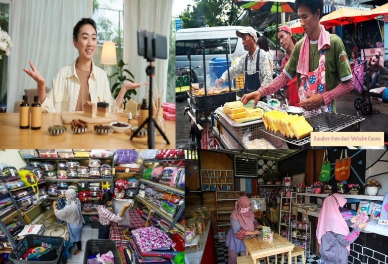 Anak muda memulai usaha dari nol lewat bisnis online.